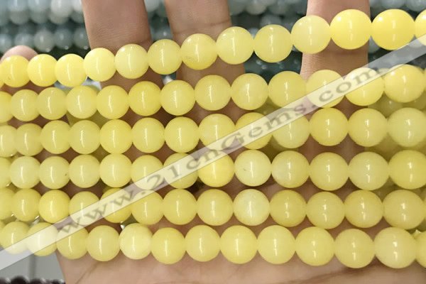 CCN5349 15 inches 8mm round candy jade beads Wholesale