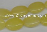 CCN535 15.5 inches 15*20mm oval candy jade beads wholesale