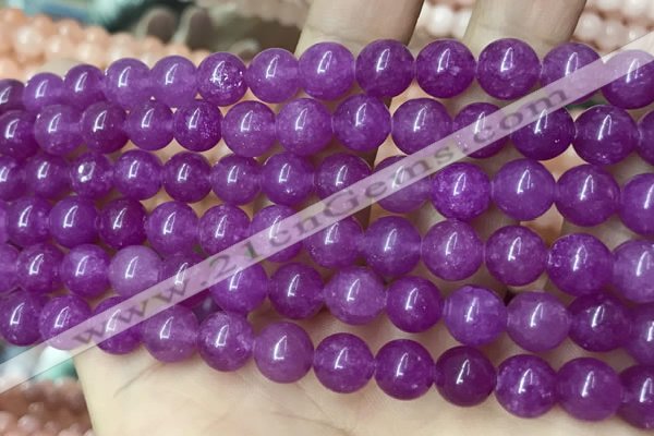 CCN5366 15 inches 8mm round candy jade beads Wholesale