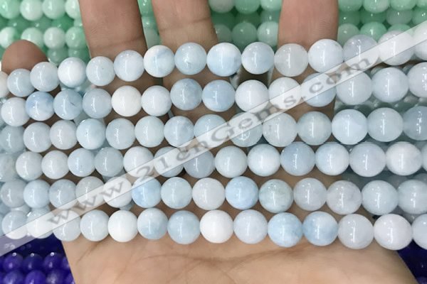 CCN5381 15 inches 8mm round candy jade beads Wholesale