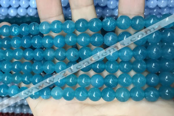 CCN5433 15 inches 8mm round candy jade beads Wholesale