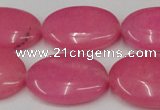 CCN546 15.5 inches 18*25mm oval candy jade beads wholesale