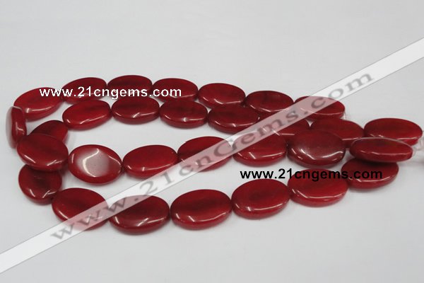 CCN547 15.5 inches 18*25mm oval candy jade beads wholesale