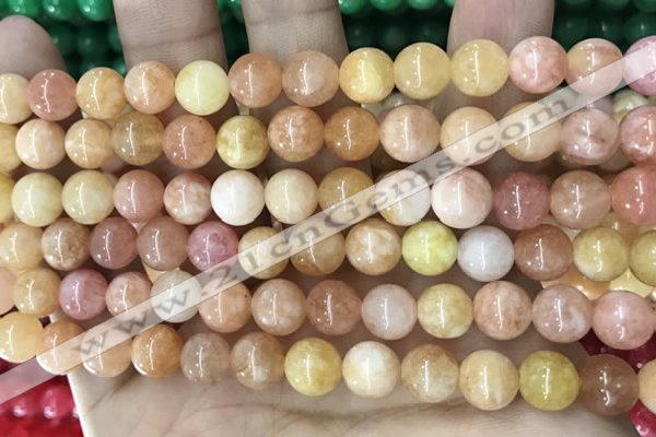 CCN5474 15 inches 8mm round candy jade beads Wholesale