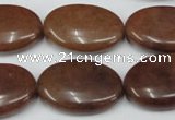 CCN550 15.5 inches 18*25mm oval candy jade beads wholesale