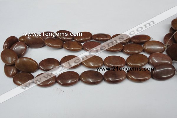 CCN550 15.5 inches 18*25mm oval candy jade beads wholesale