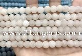 CCN5580 15 inches 8mm round matte candy jade beads Wholesale