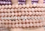 CCN5584 15 inches 8mm round matte candy jade beads Wholesale