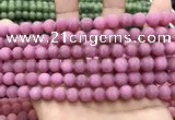 CCN5593 15 inches 8mm round matte candy jade beads Wholesale