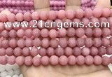 CCN5596 15 inches 8mm round matte candy jade beads Wholesale