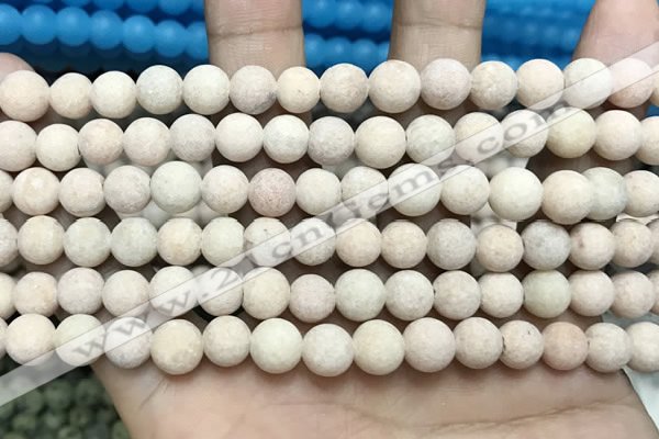 CCN5600 15 inches 8mm round matte candy jade beads Wholesale