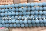 CCN5610 15 inches 8mm round matte candy jade beads Wholesale