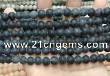 CCN5635 15 inches 8mm round matte candy jade beads Wholesale