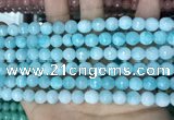 CCN5655 15 inches 8mm faceted round candy jade beads