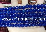 CCN5665 15 inches 8mm faceted round candy jade beads