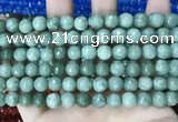 CCN5694 15 inches 8mm faceted round candy jade beads