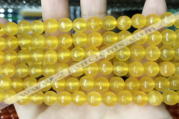 CCN5707 15 inches 8mm faceted round candy jade beads