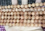 CCN5710 15 inches 8mm faceted round candy jade beads