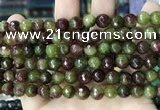 CCN5744 15 inches 8mm faceted round candy jade beads