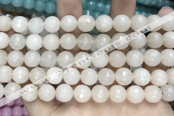 CCN5761 15 inches 10mm faceted round candy jade beads