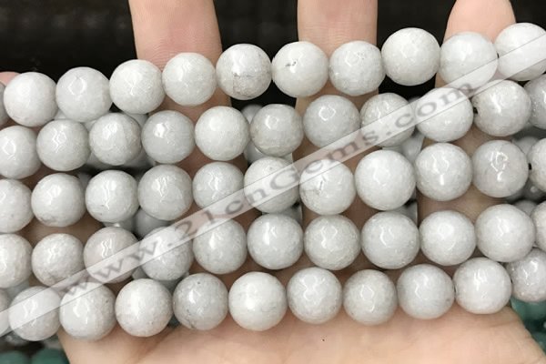 CCN5764 15 inches 10mm faceted round candy jade beads