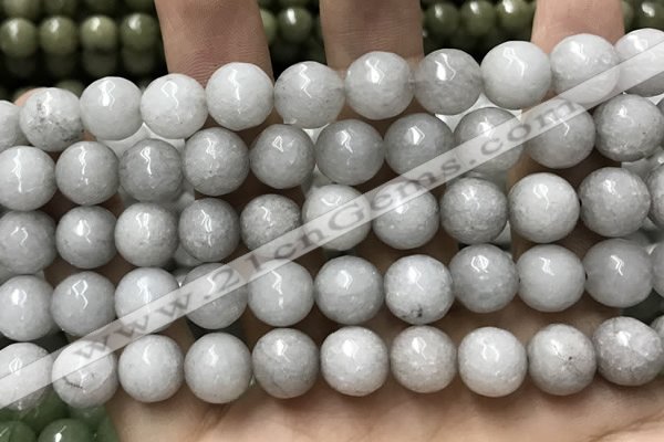 CCN5766 15 inches 10mm faceted round candy jade beads