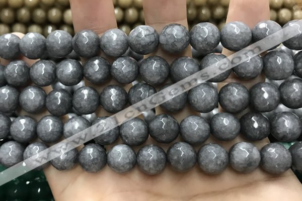 CCN5770 15 inches 10mm faceted round candy jade beads