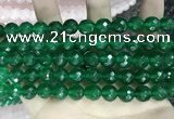 CCN5790 15 inches 10mm faceted round candy jade beads