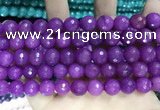 CCN5798 15 inches 10mm faceted round candy jade beads