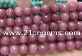 CCN5803 15 inches 10mm faceted round candy jade beads