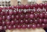 CCN5804 15 inches 10mm faceted round candy jade beads