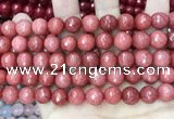 CCN5807 15 inches 10mm faceted round candy jade beads