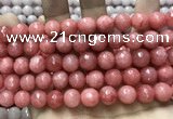 CCN5808 15 inches 10mm faceted round candy jade beads