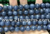 CCN5815 15 inches 10mm faceted round candy jade beads