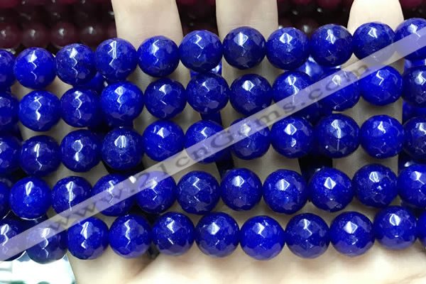 CCN5817 15 inches 10mm faceted round candy jade beads