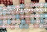 CCN5822 15 inches 10mm faceted round candy jade beads