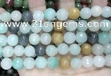 CCN5830 15 inches 10mm faceted round candy jade beads