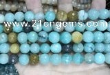 CCN5831 15 inches 10mm faceted round candy jade beads