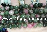 CCN5832 15 inches 10mm faceted round candy jade beads