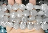 CCN5856 15 inches 15mm flat round candy jade beads Wholesale