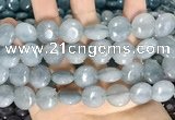 CCN5857 15 inches 15mm flat round candy jade beads Wholesale