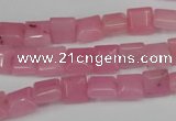 CCN586 15.5 inches 8*8mm square candy jade beads wholesale