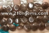 CCN5869 15 inches 15mm flat round candy jade beads Wholesale