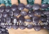 CCN5871 15 inches 15mm flat round candy jade beads Wholesale