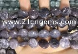 CCN5872 15 inches 15mm flat round candy jade beads Wholesale