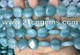 CCN5889 15 inches 15mm flat round candy jade beads Wholesale