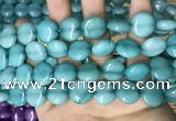 CCN5894 15 inches 15mm flat round candy jade beads Wholesale