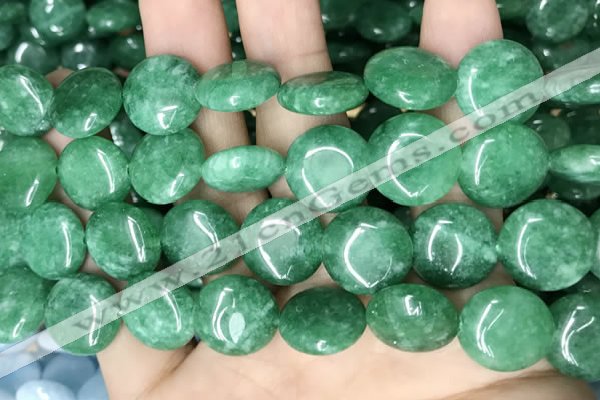 CCN5906 15 inches 15mm flat round candy jade beads Wholesale