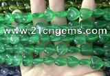 CCN5927 15 inches 12*12mm heart candy jade beads Wholesale