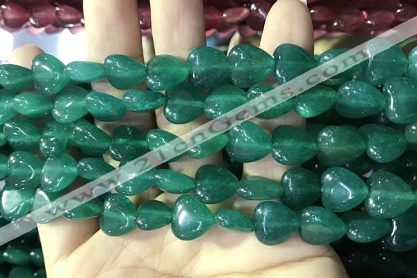 CCN5928 15 inches 12*12mm heart candy jade beads Wholesale